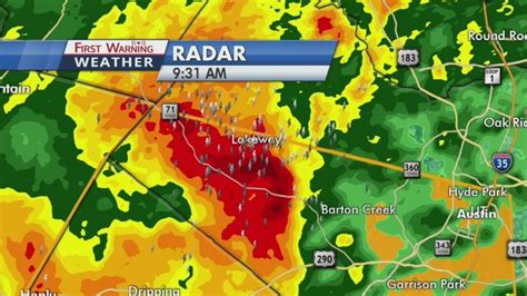 Severe storms moving through Hill Country, Austin metro
